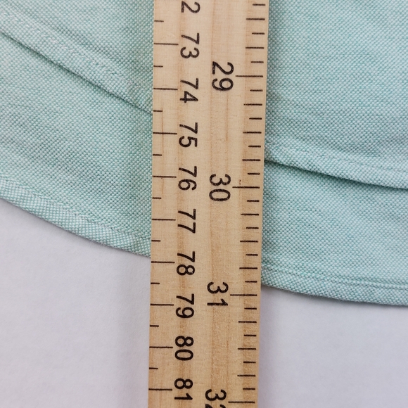 Ralph Lauren Shirt Mens Size 15.5-34 Green Mint Polo Flesh Pony Button Down - Picture 3 of 11